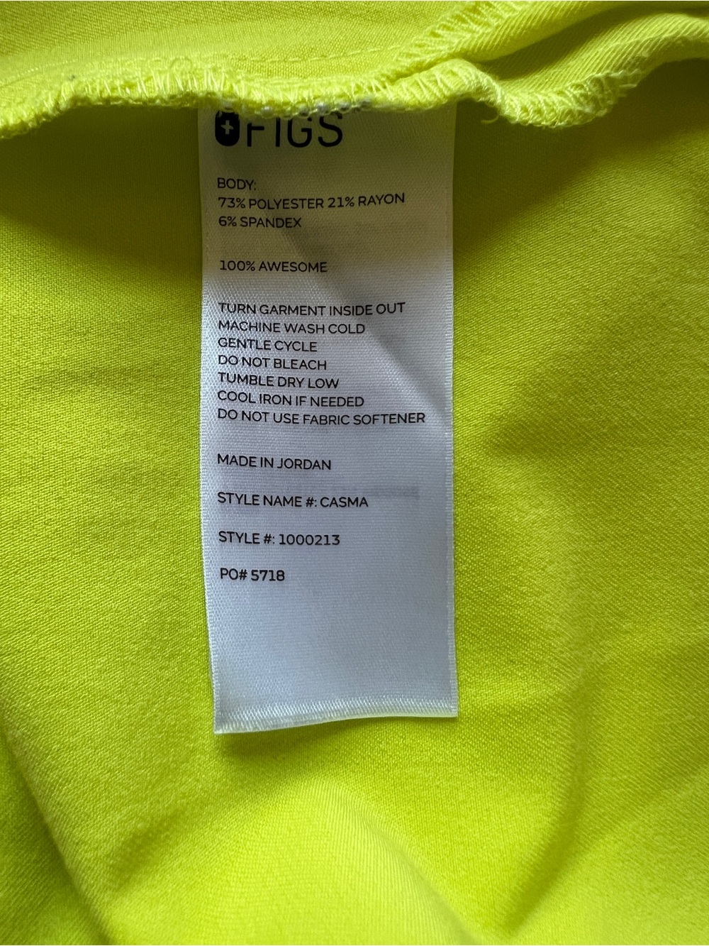 Bright Yellow Women’s Scrub Set - V-Neck Top & Drawstring Pants - Picture 9 of 9